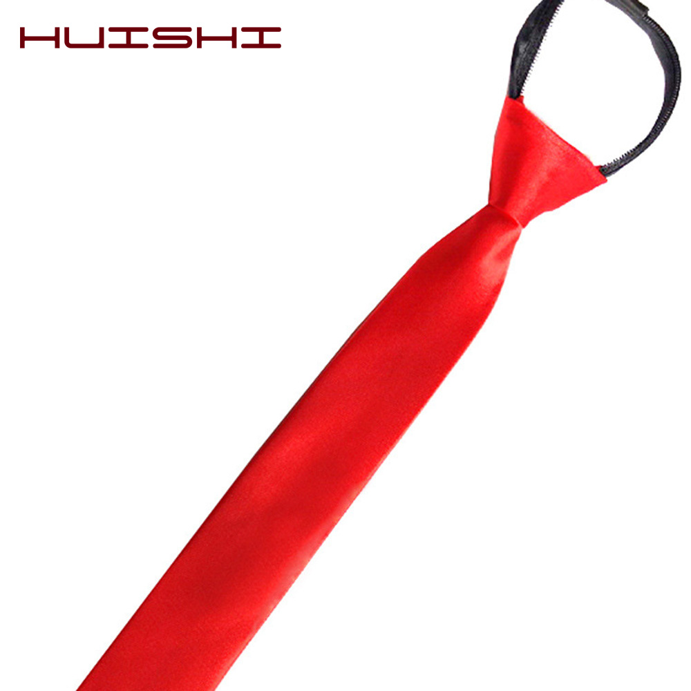HUISHI Pre-tied Zipper Tie Nec - Skinny Tie Men 리뷰 및 가격