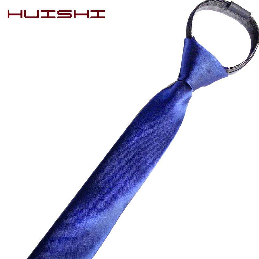 HUISHI Pre-tied Zipper Tie Nec - Skinny Tie Men 리뷰 및 가격