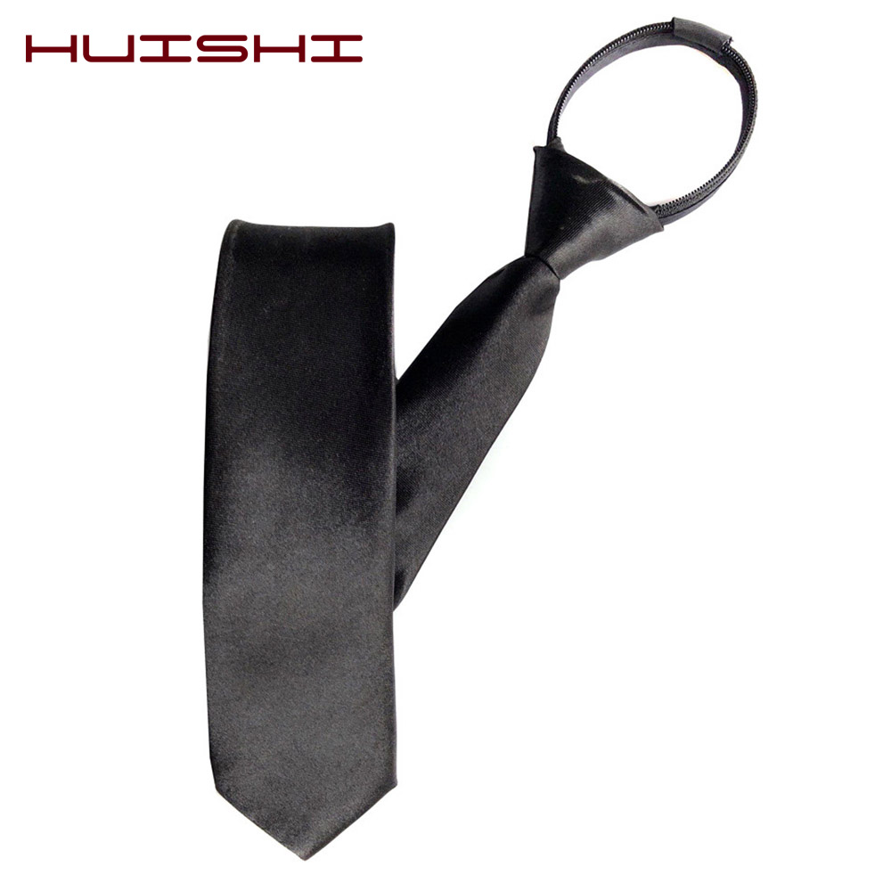 HUISHI Pre-tied Zipper Tie Nec - Skinny Tie Men 리뷰 및 가격