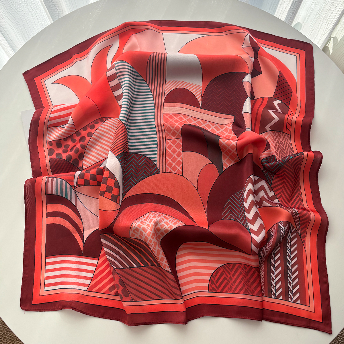 Luxury Square Scarf For Women  - Scarf Silk Square 리뷰 및 가격