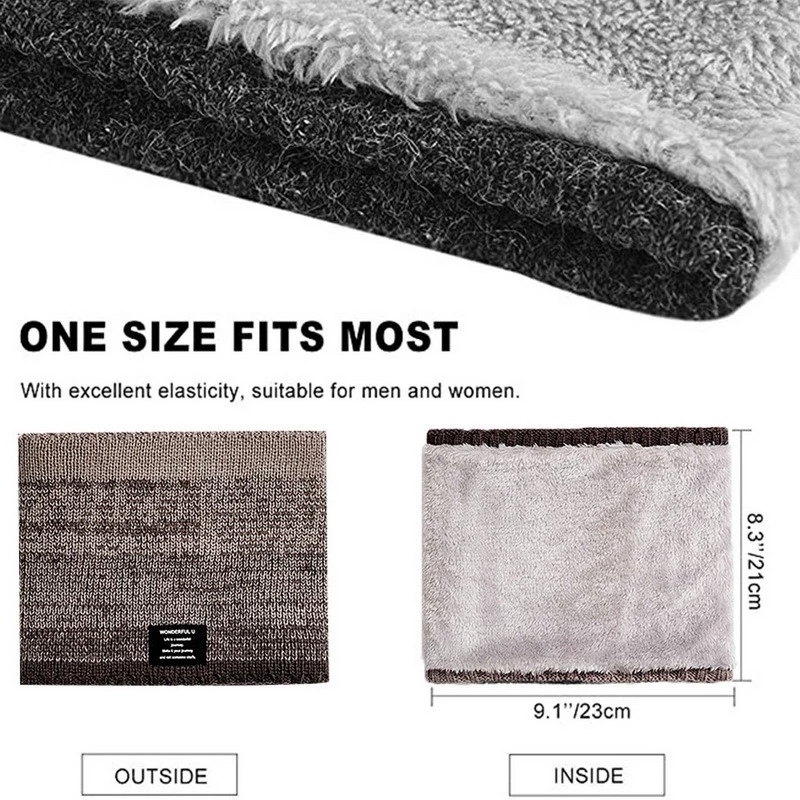 Winter Scarf for Men Fleece Ri - Handkerchief Cotton Men 리뷰 및 가격