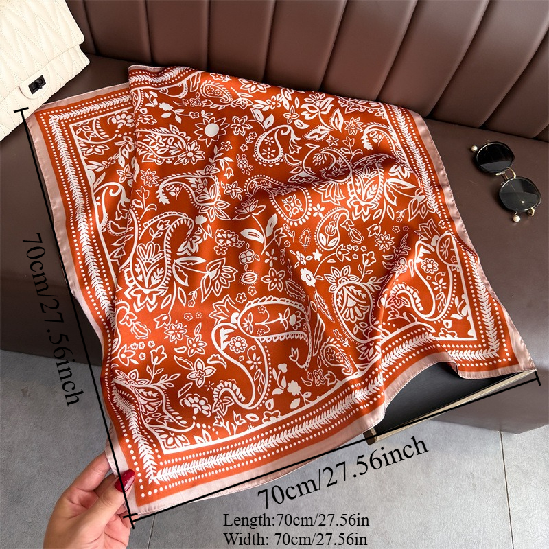 1Pc cashew print fashion silk  - Scarf Silk Square 리뷰 및 가격