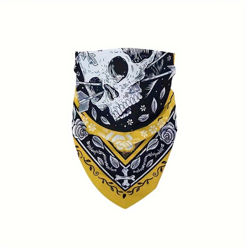 Skull Arrow Retro Headscarf Sq - Bandana Cotton 리뷰 및 가격
