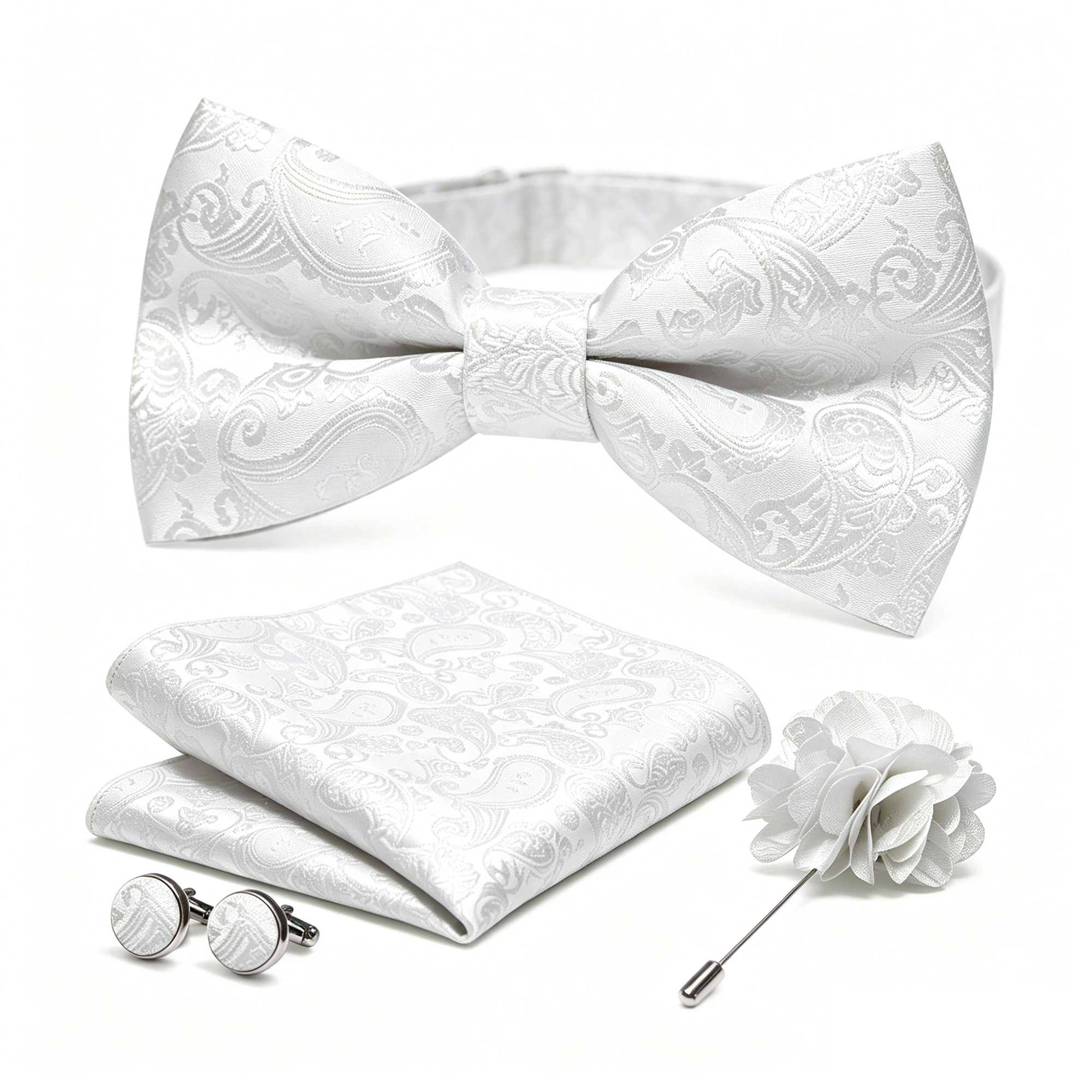 36pcs Black Silk Jacquard Pais - Bow Tie Pre Tied 리뷰 및 가격