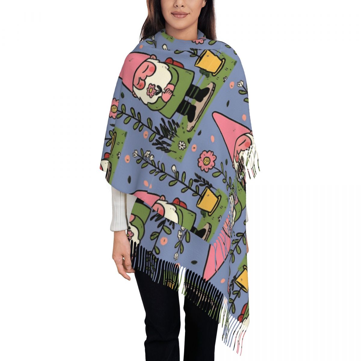 Mythical Garden Gnome Shawls W - Pashmina Wrap Large 리뷰 및 가격