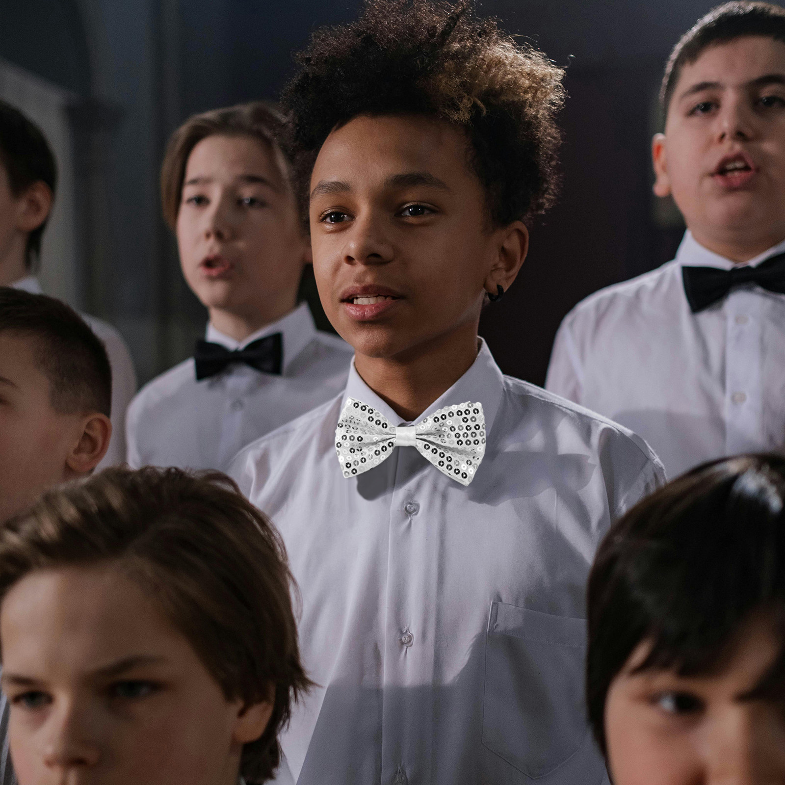 5Pcs Sequin Bow Ties for Kids  - Bow Tie Pre Tied 리뷰 및 가격