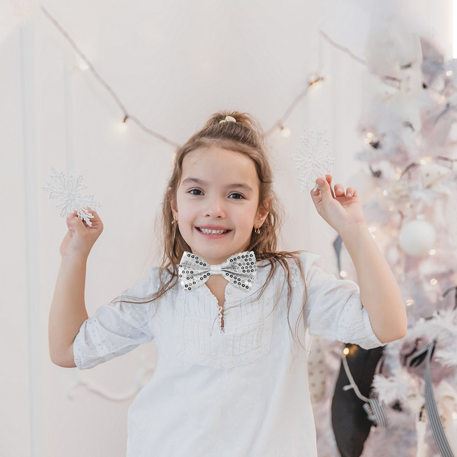 5Pcs Sequin Bow Ties for Kids  - Bow Tie Pre Tied 리뷰 및 가격