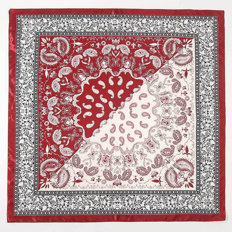 Satin Square Scarf Women Musli - Scarf Silk Square 리뷰 및 가격
