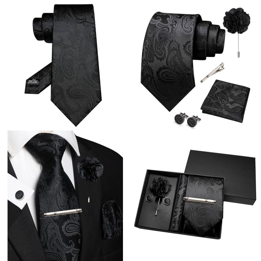 Mens Paisley Tie and Pocket Sq - Pocket Square Set 리뷰 및 가격