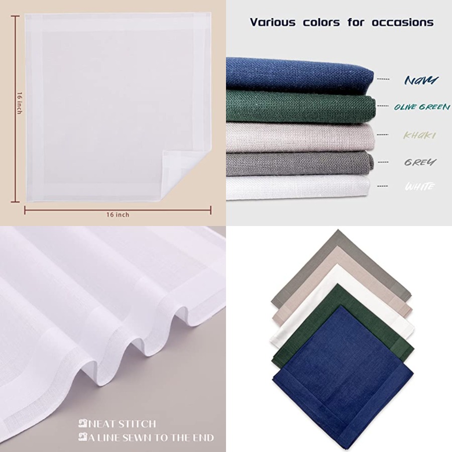 Men's Cotton Handkerchiefs, As - Handkerchief Cotton Men 리뷰 및 가격