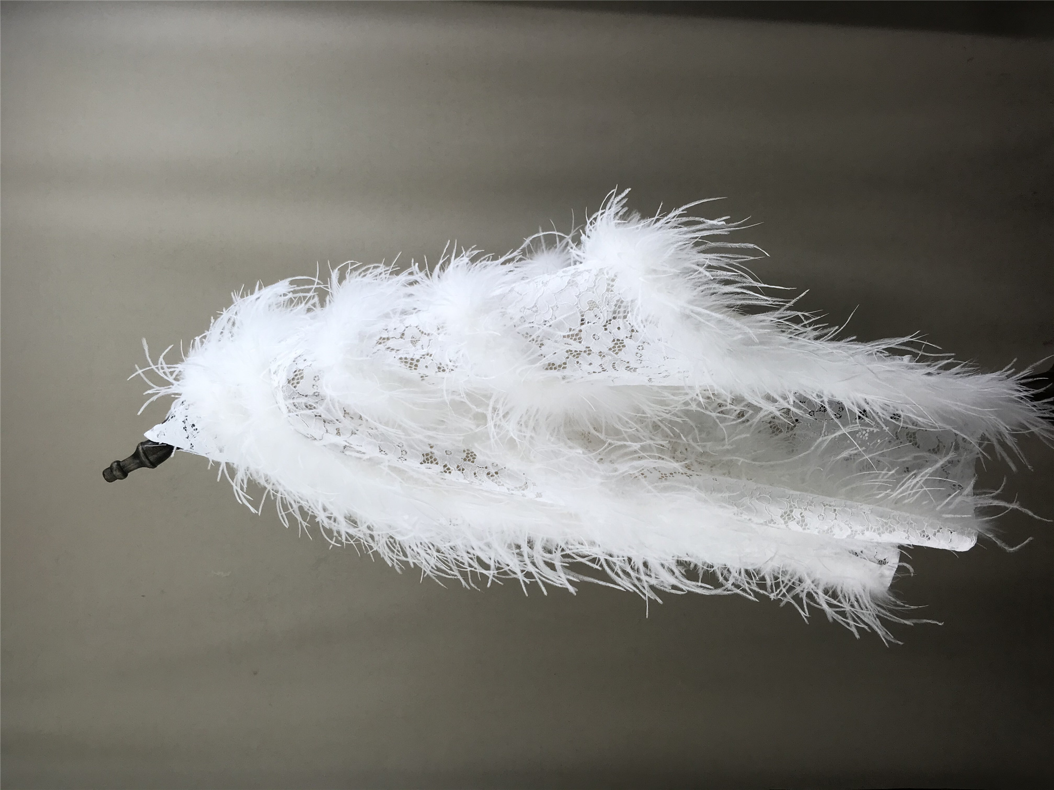 Real Ostrich Feather Lace Shaw - Stole Wedding Shawl 리뷰 및 가격