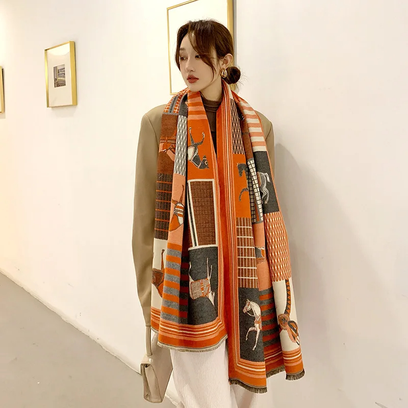 2024 New Luxury Winter Cashmer - Woven Scarf Blanket 리뷰 및 가격