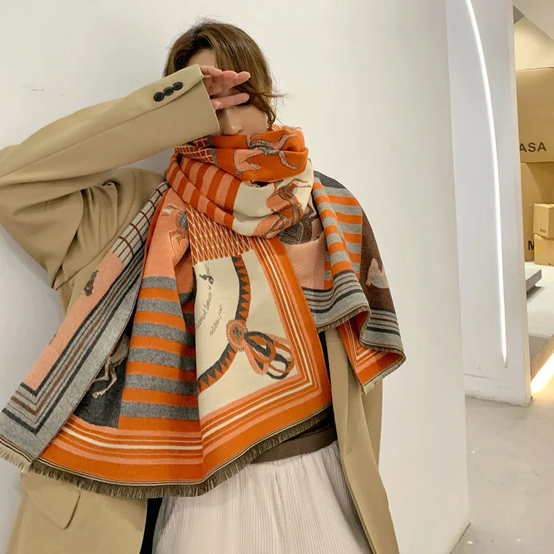 2024 New Luxury Winter Cashmer - Woven Scarf Blanket 리뷰 및 가격