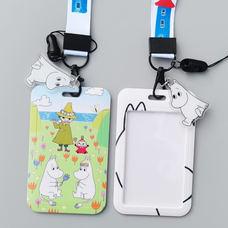 Moomin Cartoon Hard Card Holde - Lanyard Badge Holder 리뷰 및 가격