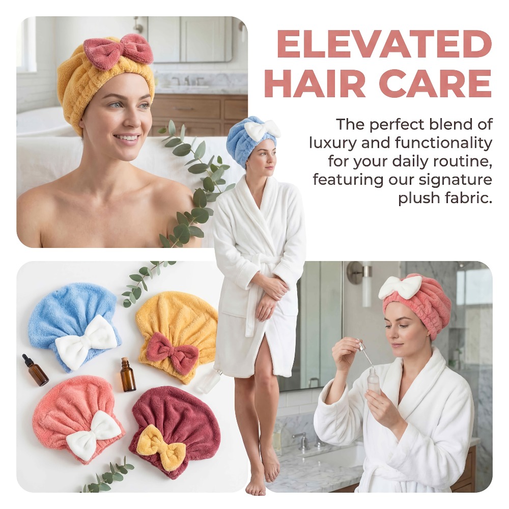 Microfiber Hair Drying Cap, Qu - Head Wrap Turban 리뷰 및 가격