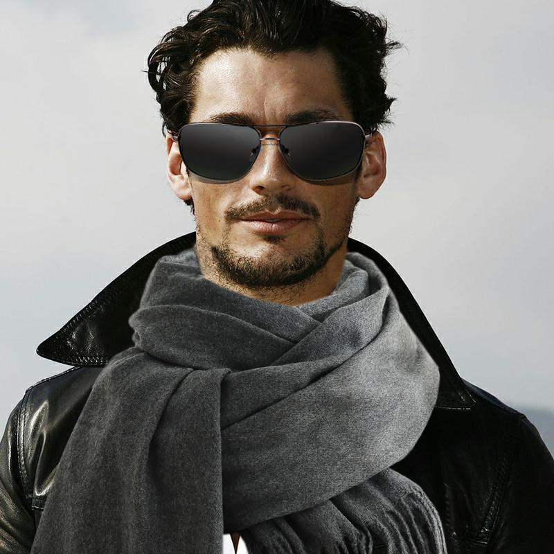 Fashion Scarf Man Winter Warm  - Muffler Men Wool 리뷰 및 가격