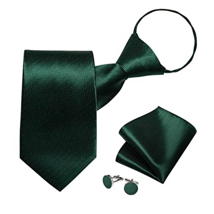Silk Zipper Ties for Men,Paisl - Pocket Square Set 리뷰 및 가격