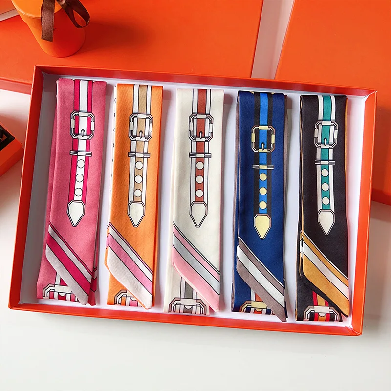 Women Scarf Skinny Silk Scarf  - Silk Neck Scarf 리뷰 및 가격