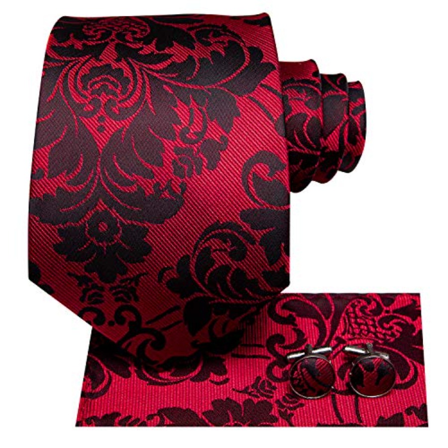 Silk Ties for Men Plaid Paisle - Pocket Square Set 리뷰 및 가격