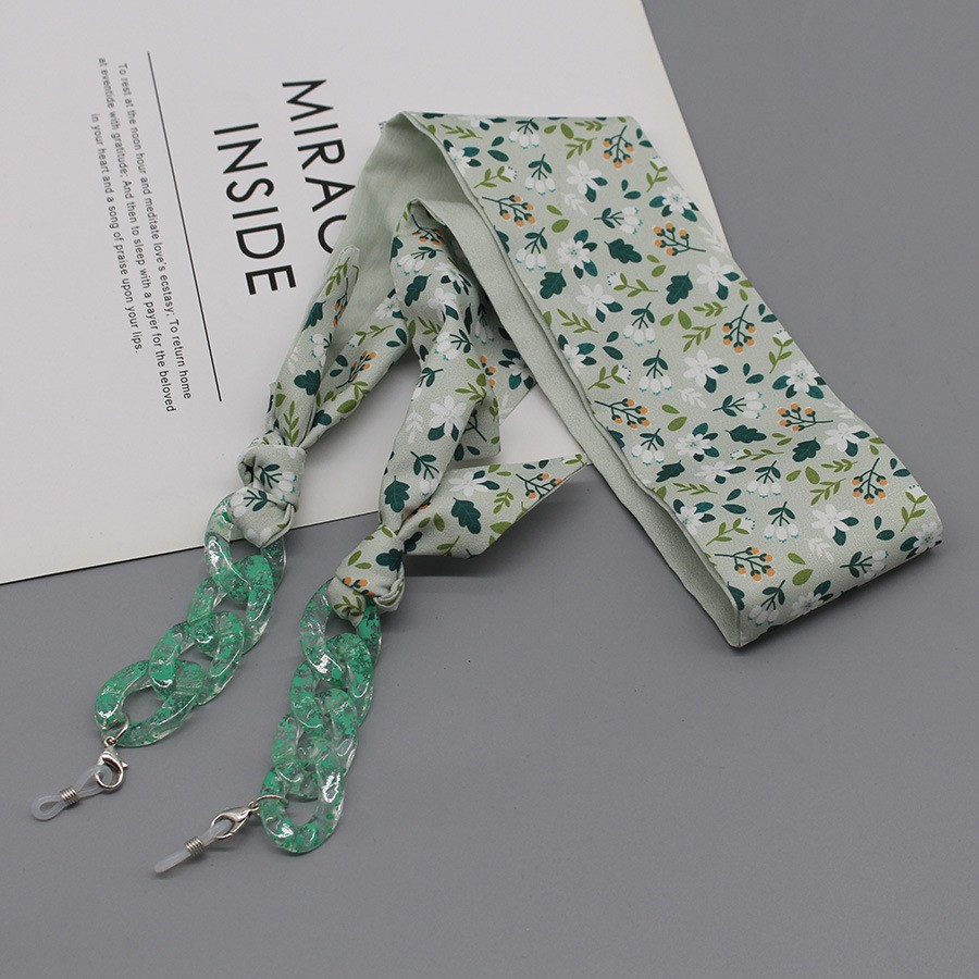 Bohemia Print Silk Scarf Glass - Silk Neck Scarf 리뷰 및 가격