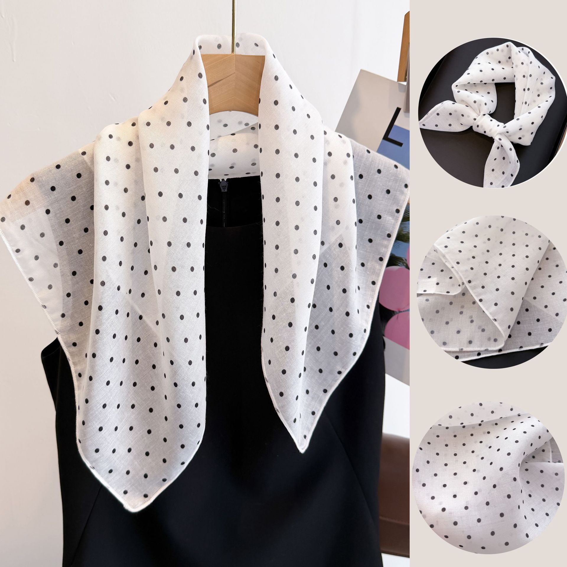 50cm Cotton Linen Square Scarf - Bandana Cotton 리뷰 및 가격