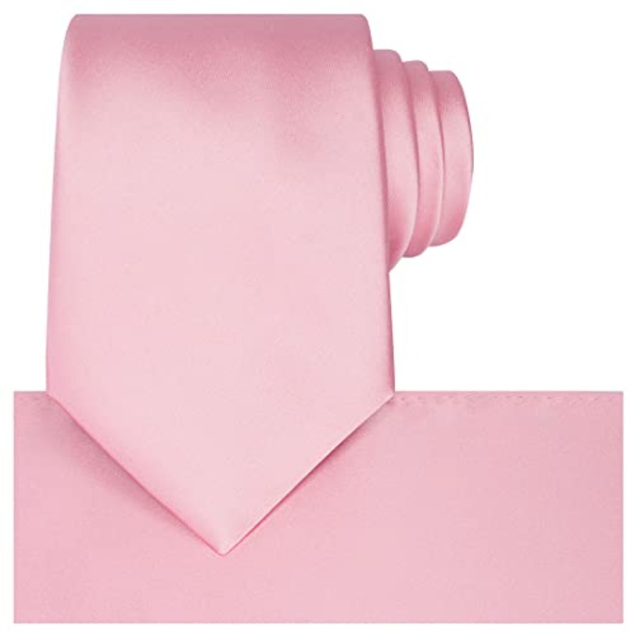 Satin Tie Set Solid Ties Mens  - Pocket Square Set 리뷰 및 가격