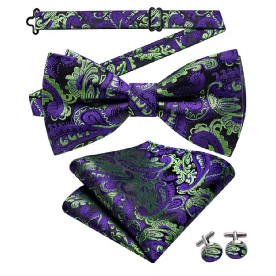 Mens Paisley Striped Bowtie Se - Bow Tie Pre Tied 리뷰 및 가격