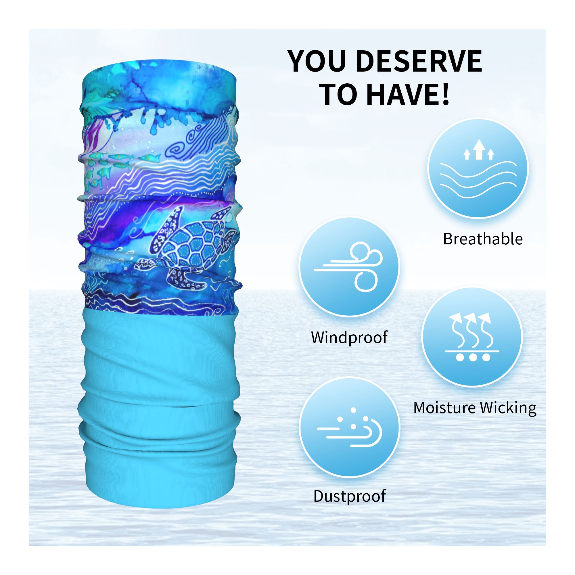 Custom Ocean Turtle Dive Winte - Neck Warmer Tube 리뷰 및 가격