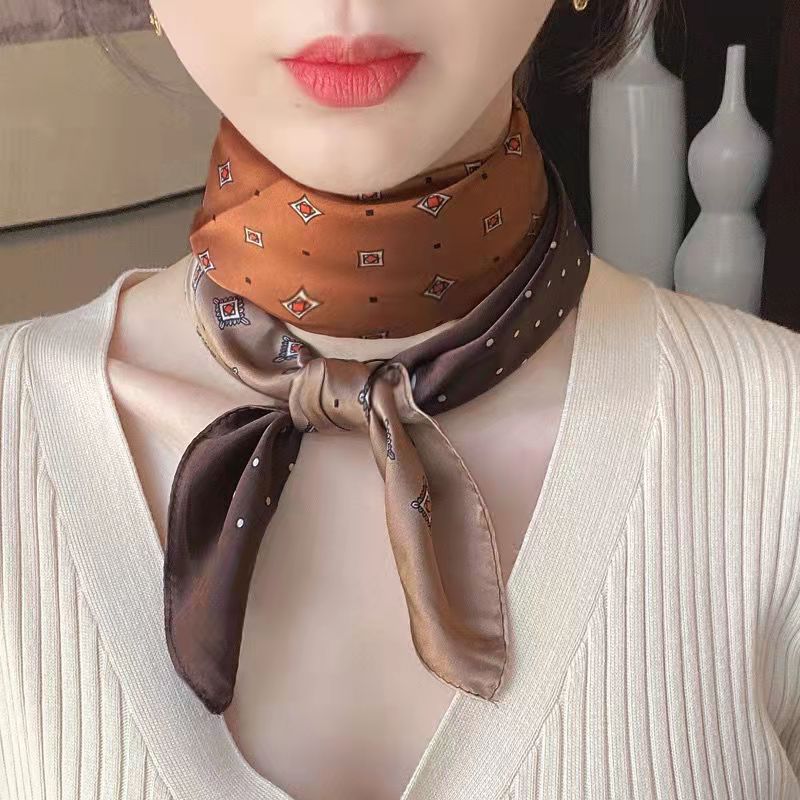 New Fashion Zebra Printed Squa - Ascot Neck Scarf 리뷰 및 가격