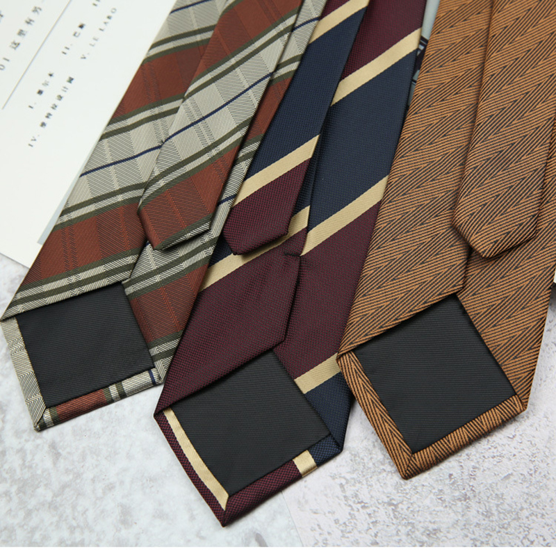 New Trendy Striped Neckties Fo - Skinny Tie Men 리뷰 및 가격