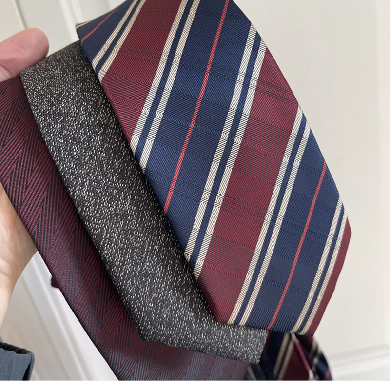 New Trendy Striped Neckties Fo - Skinny Tie Men 리뷰 및 가격