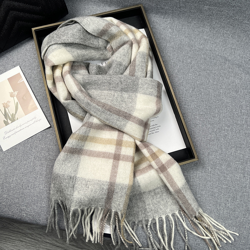 High Quality 100% Wool Scarf W - Muffler Men Wool 리뷰 및 가격