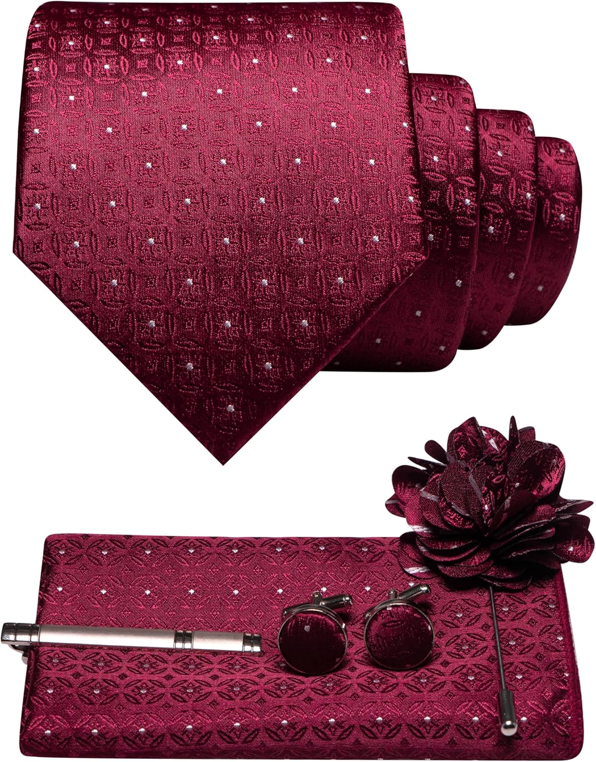 5PCS Men's Tie Set with Pocket - Pocket Square Set 리뷰 및 가격