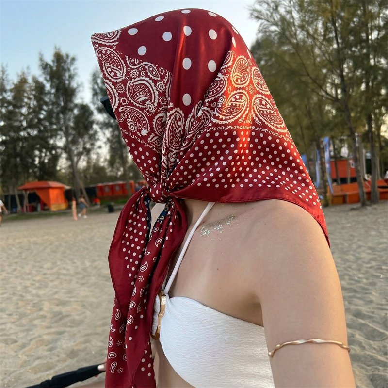90cm Luxury Brand 2026 Dot Pri - Scarf Silk Square 리뷰 및 가격