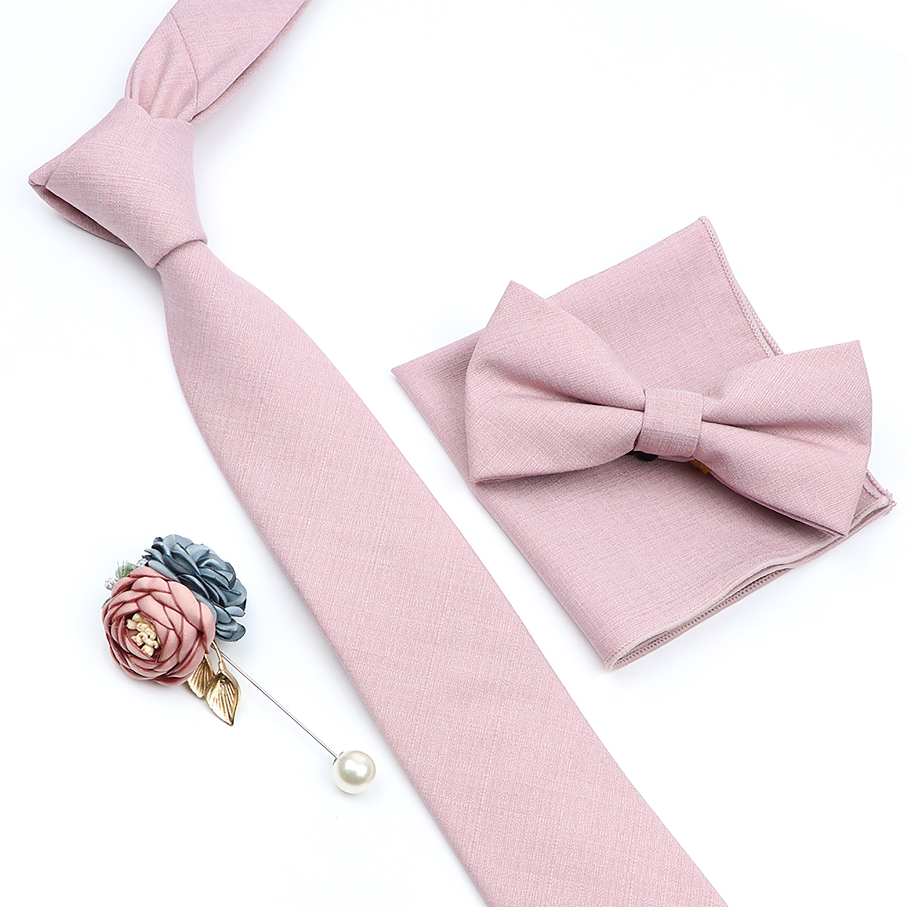 Beautiful Solid Color Tie Broo - Skinny Tie Men 리뷰 및 가격