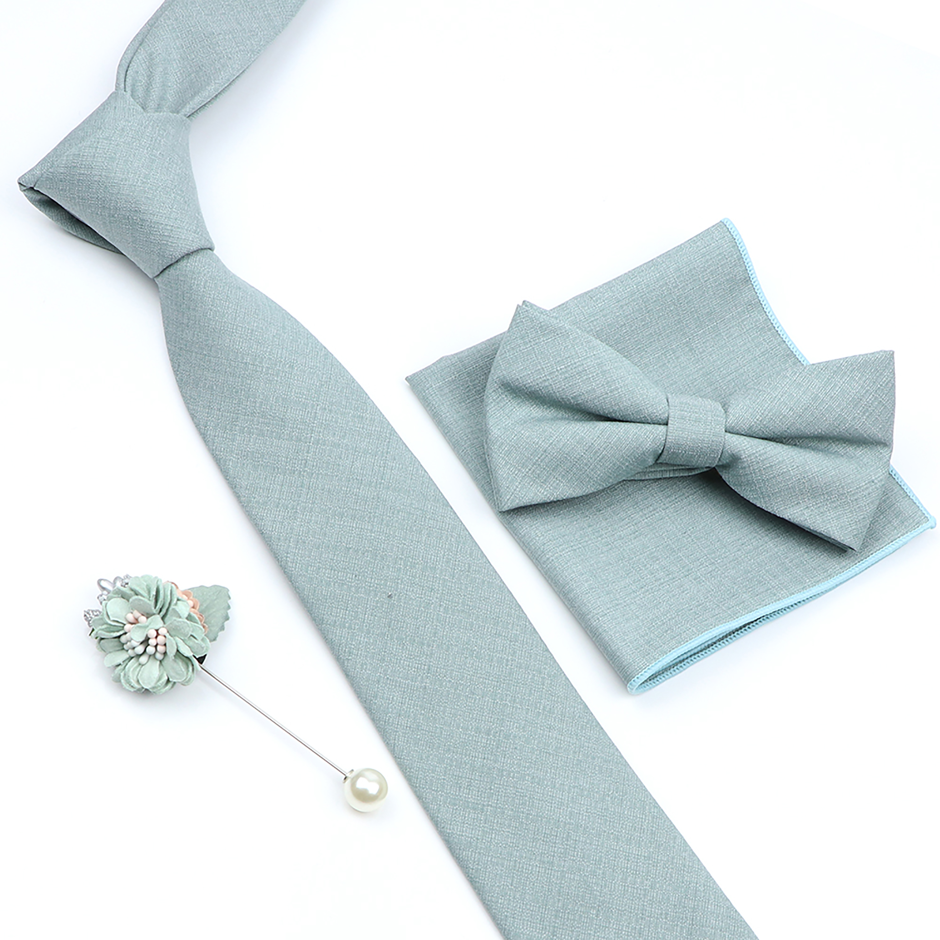 Beautiful Solid Color Tie Broo - Skinny Tie Men 리뷰 및 가격