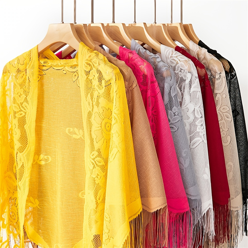 New Embroidery Lace Scarf Shaw - Stole Wedding Shawl 리뷰 및 가격