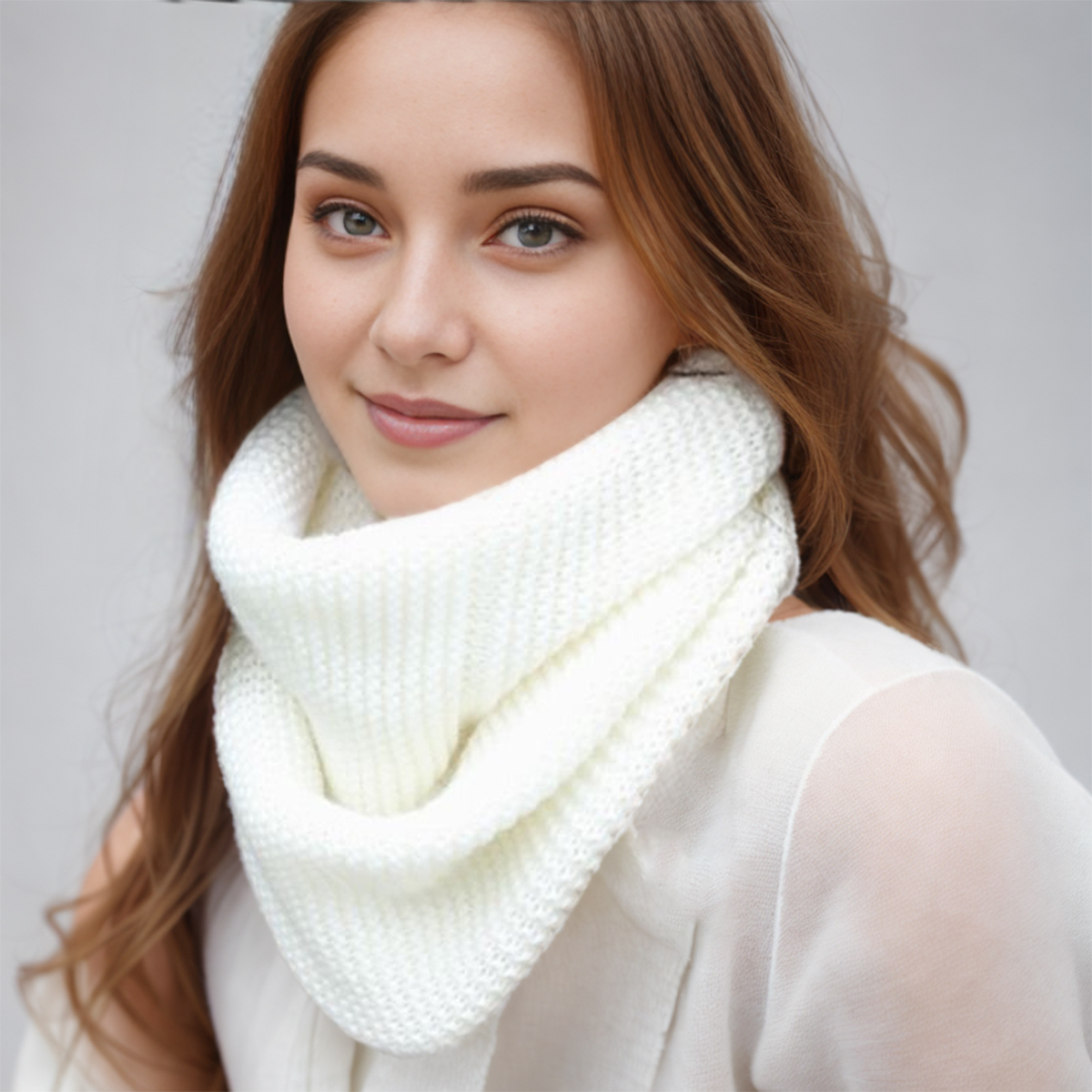 New Winter Scarf Women Infinit - Infinity Scarf Knit 리뷰 및 가격