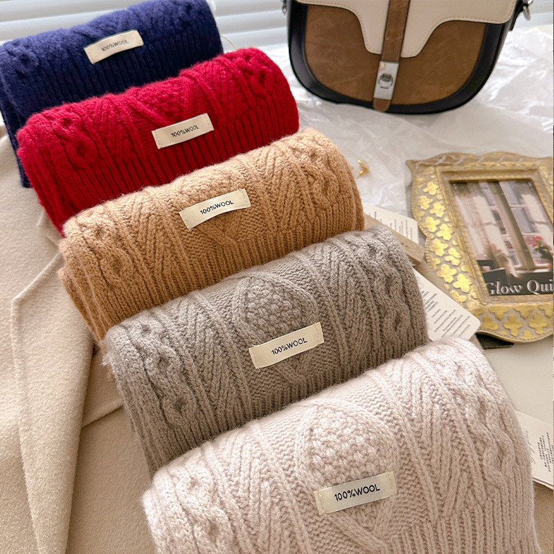 Luxury 100% Wool Scarf Women M - Muffler Men Wool 리뷰 및 가격