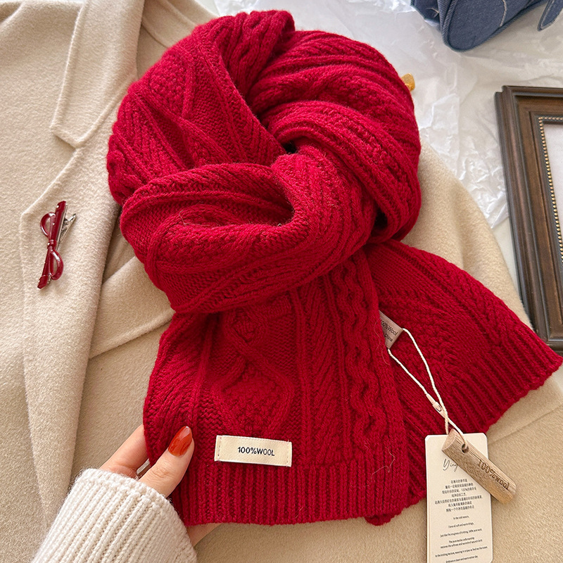 Luxury 100% Wool Scarf Women M - Muffler Men Wool 리뷰 및 가격