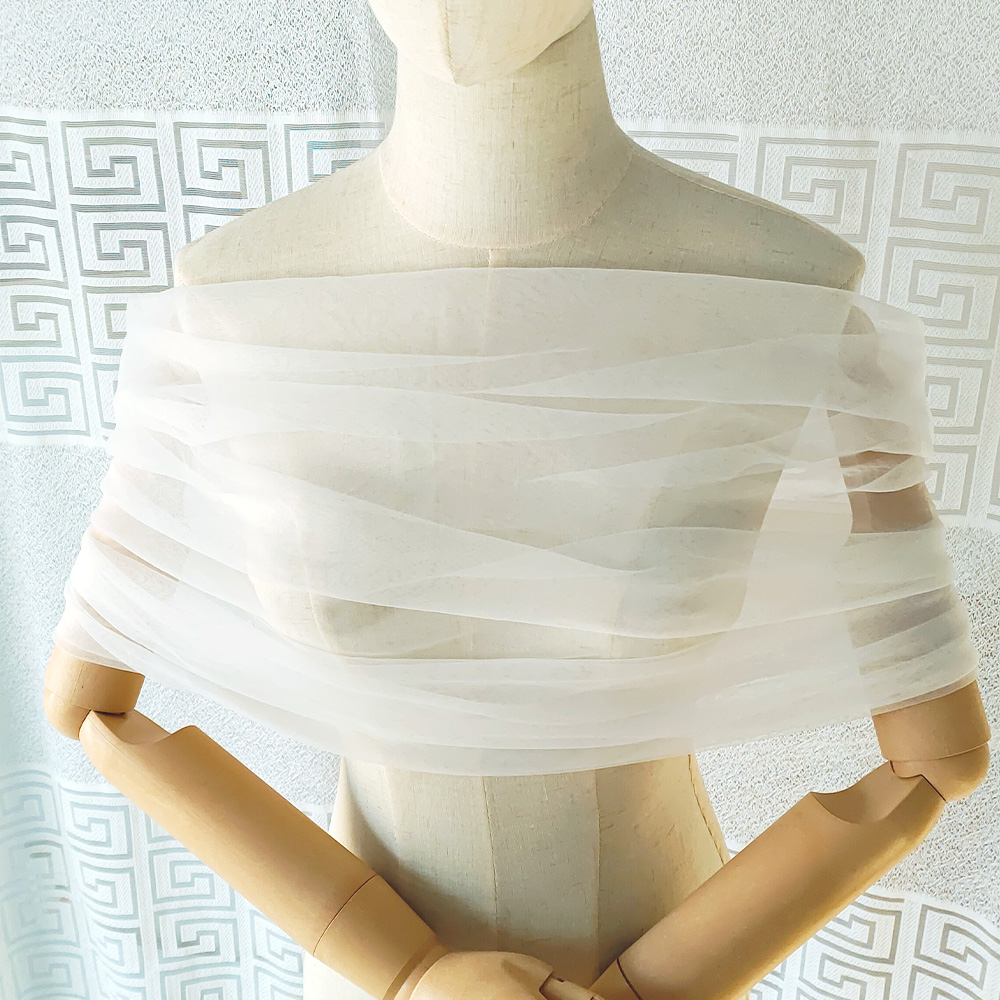 Women Pleated Tulle Sheer Wrap - Stole Wedding Shawl 리뷰 및 가격