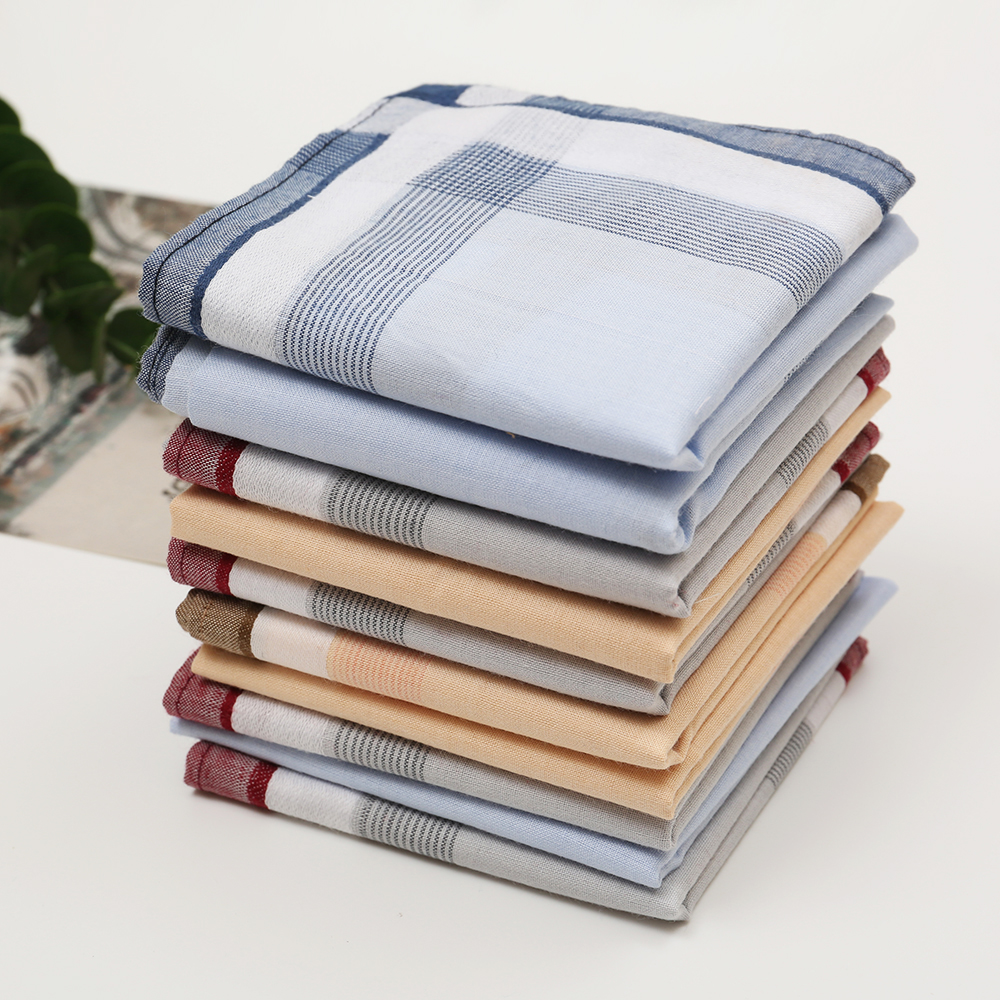 Men's Pure Cotton Yarn-Dyed Ha - Handkerchief Cotton Men 리뷰 및 가격