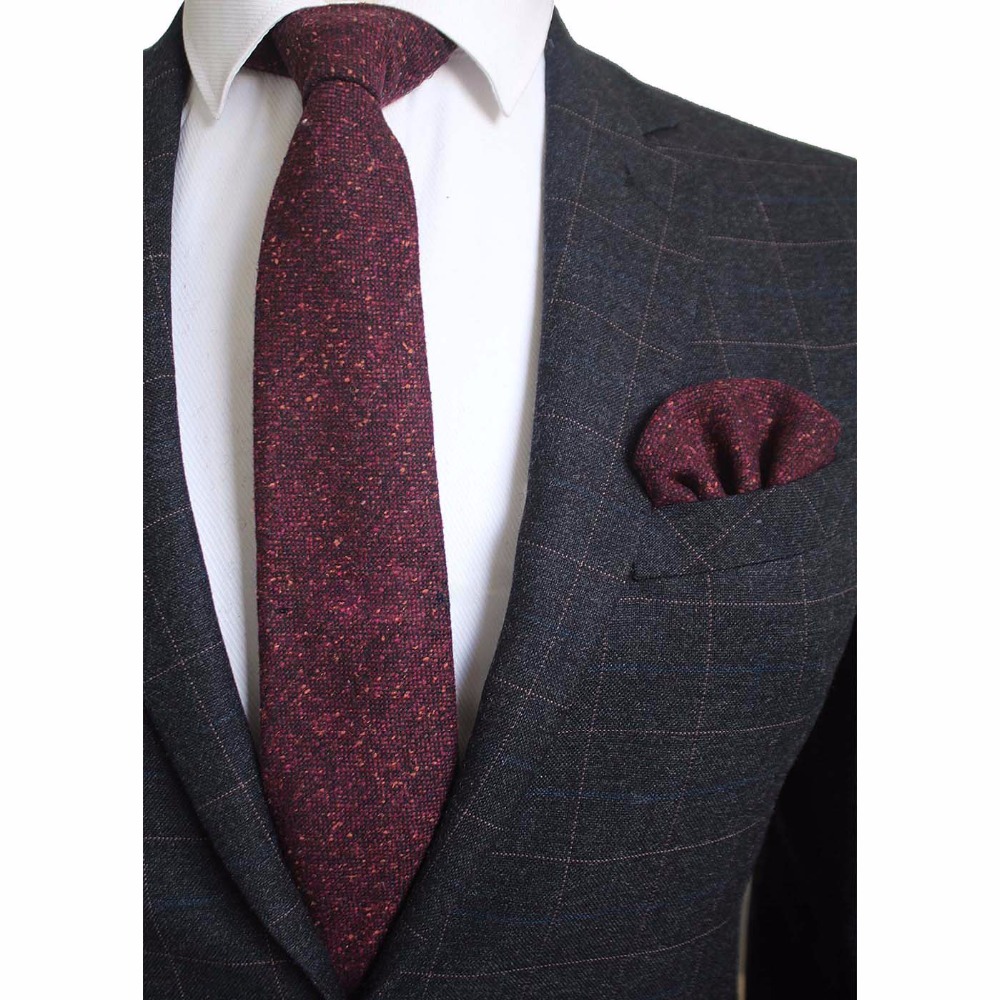 Ricnais 8cm Wool Necktie Solid - Handkerchief Cotton Men 리뷰 및 가격