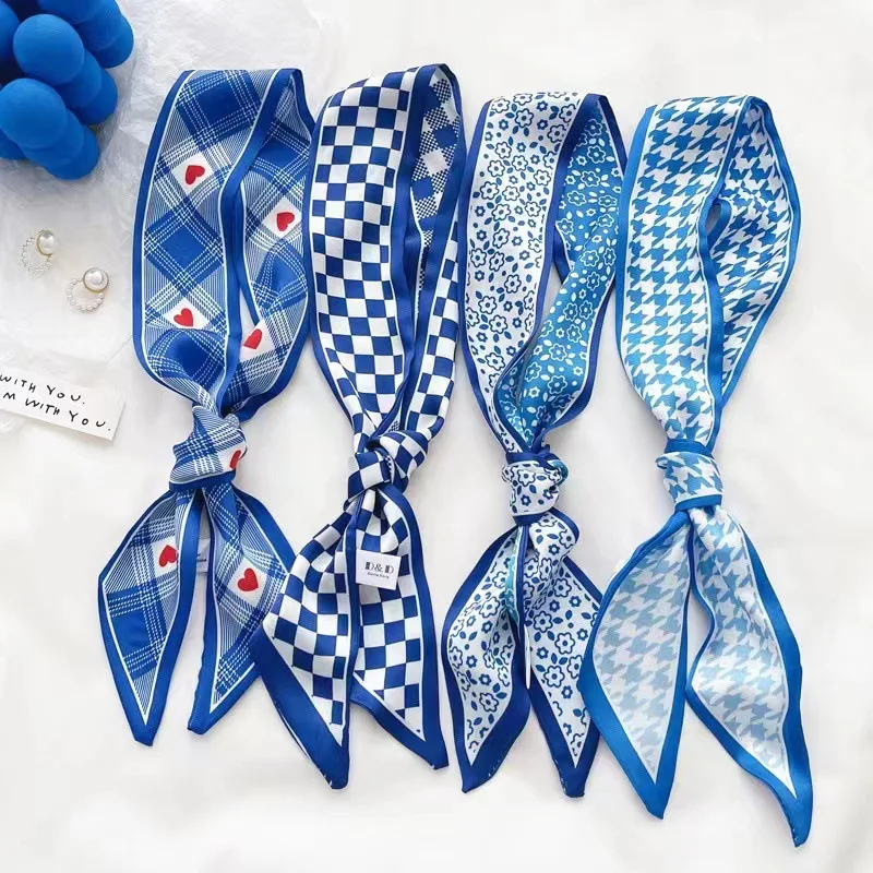 Klein blue silk scarf new chec - Silk Tie Striped 리뷰 및 가격