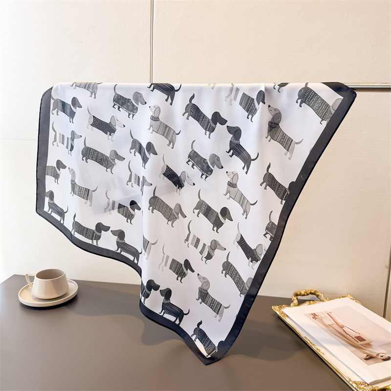 Ladies Cotton Dog Printed Squa - Bandana Cotton 리뷰 및 가격