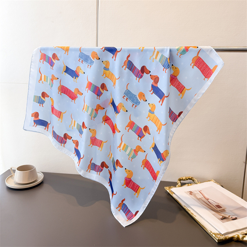 Ladies Cotton Dog Printed Squa - Bandana Cotton 리뷰 및 가격