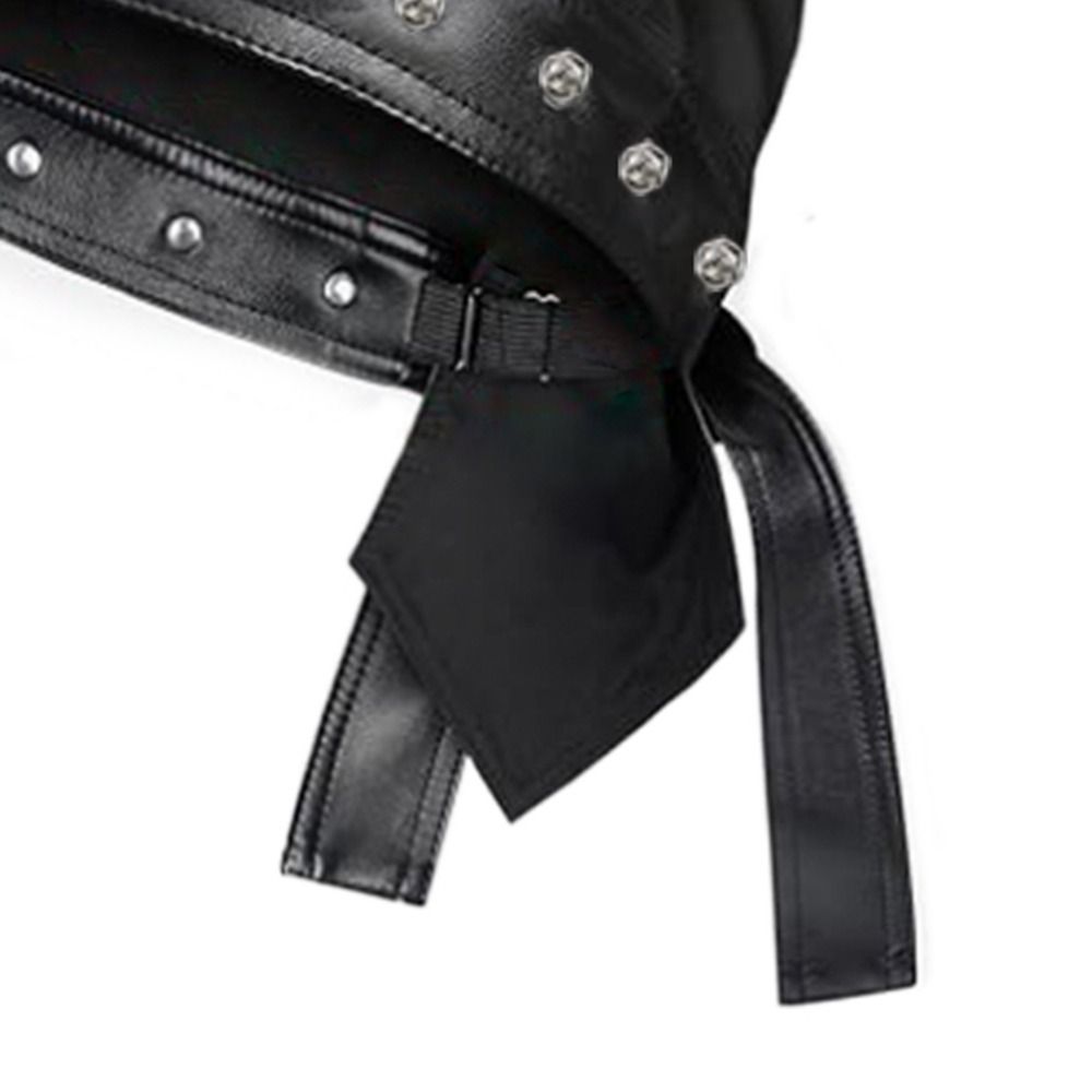 New PU Leather Black Biker Cap - Bandana Doo Rag 리뷰 및 가격