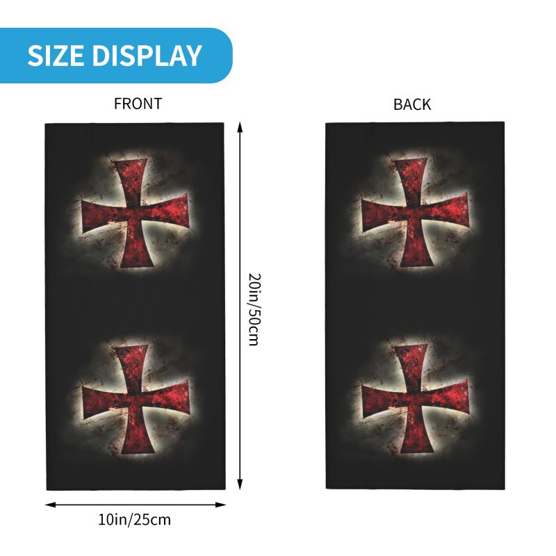 Custom Knights Templar Flag Ba - Neck Warmer Tube 리뷰 및 가격